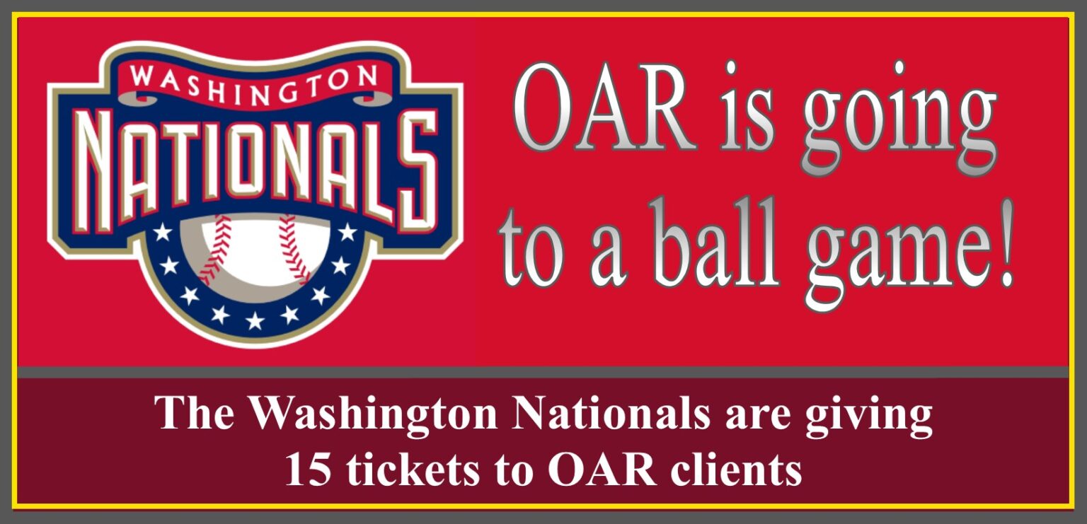 Washington Nationals Tickets! OAR Nova